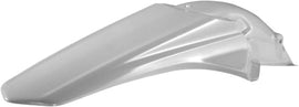 Acerbis white rear fender for motorcycle, shown in the image with a clean, smooth surface and mounting points.