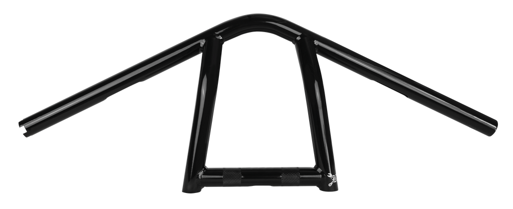 Black Burly Brand Jim 9-inch bike handlebar with 1-inch diameter and textured finish, designed for motorcycle or bike handlebars.