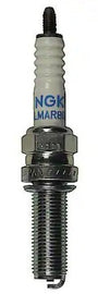 NGK spark plug model #90894 /10 2-LMAR8F-9 with metal shell and ceramic insulator, used for automotive ignition systems