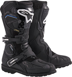 Black Alpine Star Toucan Gore-Tex boots in size 10 with rugged design and waterproof Gore-Tex material, suitable for outdoor activities.