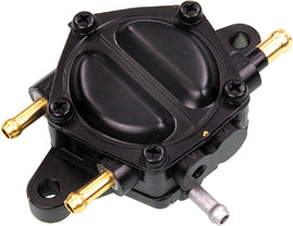 SP1 Dual High Voltage Fuel Pump for intake and carburetor systems, shown in black with wiring connections.