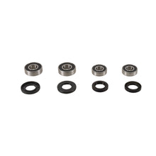 Load image into Gallery viewer, Pivot Works front wheel bearing kit for drive systems, showing the assembled bearing components and packaging.