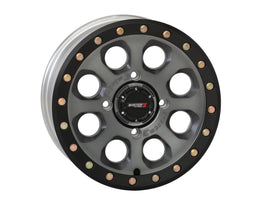System 3 SB7 BL Wheel 15x7 matte titanium alloy wheel with 6+1 offset and 4/137 bolt pattern for vehicles.