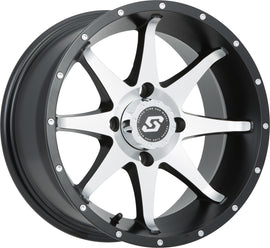 Sedona Storm Off Road Wheel 14x7 inches, 4/110 bolt pattern, 5+2 offset, black/machined finish, model 570-1167