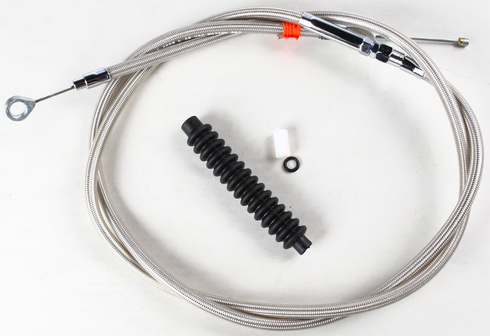 Motion Pro Blackout clutch LW cable for hydraulic control lines, featuring durable black construction and easy installation.
