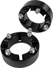 Load image into Gallery viewer, Open Trail 2-inch wheel spacer for 4/137 stud pattern, featuring 12mm x 1.25mm threaded holes, displayed on vehicle wheel assembly.