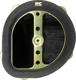 PC Racing Pro-Seal air filter for KTM 250/450 SX-F models from 2007-2008, shown installed on motorcycle engine.