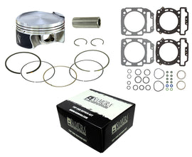Namura Twin Cylinder Top End Kit with standard 90.96mm piston can for motorcycle engine repair, includes pistons and components.