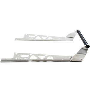 Z Broz Racing aluminum rear bumper for off-road vehicles with a polished finish and sturdy construction.