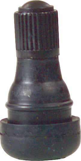 Fire Power ATV pop-in valve stem for tires and wheels, durable black plastic accessory for easy inflation and maintenance.
