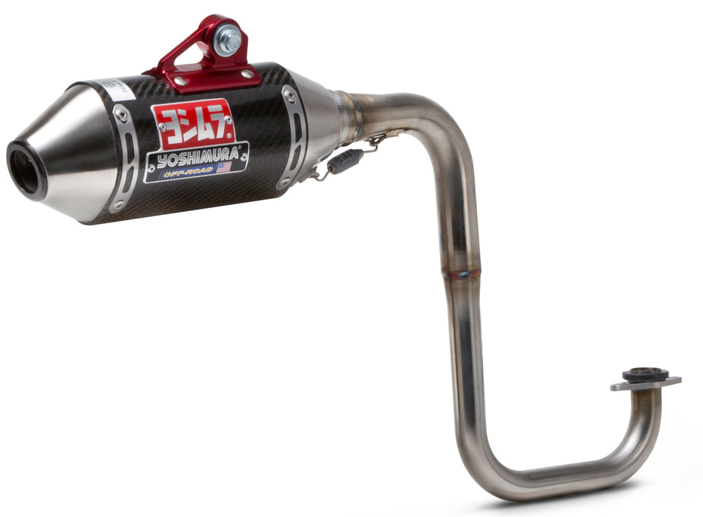 Yoshimura Signature RS-2 full system exhaust with stainless steel and carbon fiber components, designed for high-performance motorcycles.
