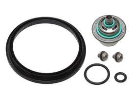 SP1 Fuel Pressure Regulator for engine management, with metal body and adjustable fittings, shown in the image.