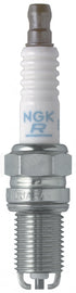 NGK spark plug #7415/04 2-DCPR8EKP with metal shell and ceramic insulator, designed for automotive engine performance.