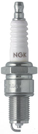 NGK BPR5EY spark plug with ceramic insulator and metal shell, designed for automotive engines.