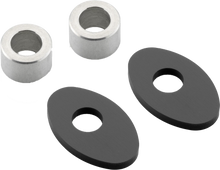 Load image into Gallery viewer, RIZOMA black turn signal mounting kit with two pieces, designed for motorcycle turn signal installation.