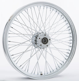 HardDrive 60-spoke chrome wheel with 21x3.5-inch size and 3/4-inch axle, featuring a durable hub design.