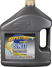 Load image into Gallery viewer, Spectro Golden Sno Semi-Synthetic 2T Inject Oil in a one-gallon container, used as a high-performance engine lubricating chemical.