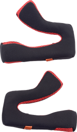 Alpine Star Cheek Pad S-M5 482-945142X shown in black, made of durable foam with fabric cover, designed for motorcycle helmet comfort.