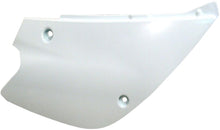Load image into Gallery viewer, Acerbis white side panels for motorcycle, showing sleek design and mounting points, made of durable plastic material.