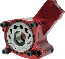 Feuling Race Series engine oil pump 811-07050 with metal construction and gear mechanism for high-performance motorcycle engines.