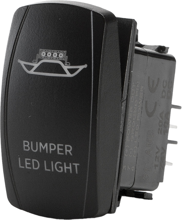 FLIP Switch Products Bumper Lighting Switch Pro Series backlit switch with modern design, black housing and illuminated toggle.