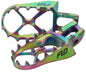Flo Motorsports titanium foot pegs for Yamaha Jet Fuel motorcycle, durable foot controls for enhanced riding stability.