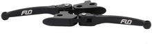Load image into Gallery viewer, Flo Motorsports MX style lever set in black for Harley Davidson FLH and FLT models, 2021-2023, with durable motorcycle levers.