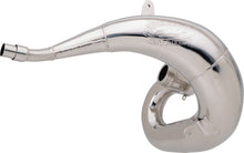 Load image into Gallery viewer, FMF Racing Gnarly exhaust pipe for RM250 (2004-2007), motorcycle exhaust system with metal construction and branding details.