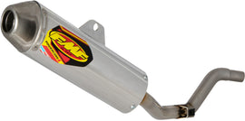 FMF Racing Powercore 4 Hex exhaust muffler with black finish and chrome details for motorcycle or dirt bike.