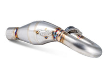 Load image into Gallery viewer, FMF Racing S/S M-Bomb header and mid pipe for exhaust system, showcasing durable stainless steel construction and precise fit.