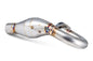 FMF Racing S/S M-Bomb header and mid pipe for exhaust system, showcasing durable stainless steel construction and precise fit.
