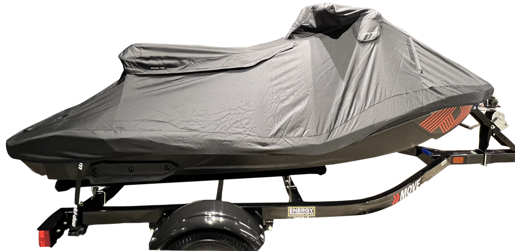 Gears 3up Sea-Doo Spark storage cover in black, designed to protect the Sea-Doo Spark watercraft from dust and weather.