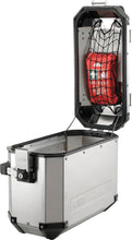 Load image into Gallery viewer, GIVI Outback Elastic Net Inner Side Cases 270-6428, accessories for motorcycle luggage, shown attached to side of motorcycle.