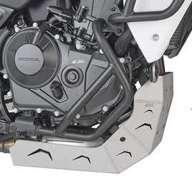 GIVI skid plate HON 270-6600 body protection for motorcycle, showing durable black metal construction with mounting points
