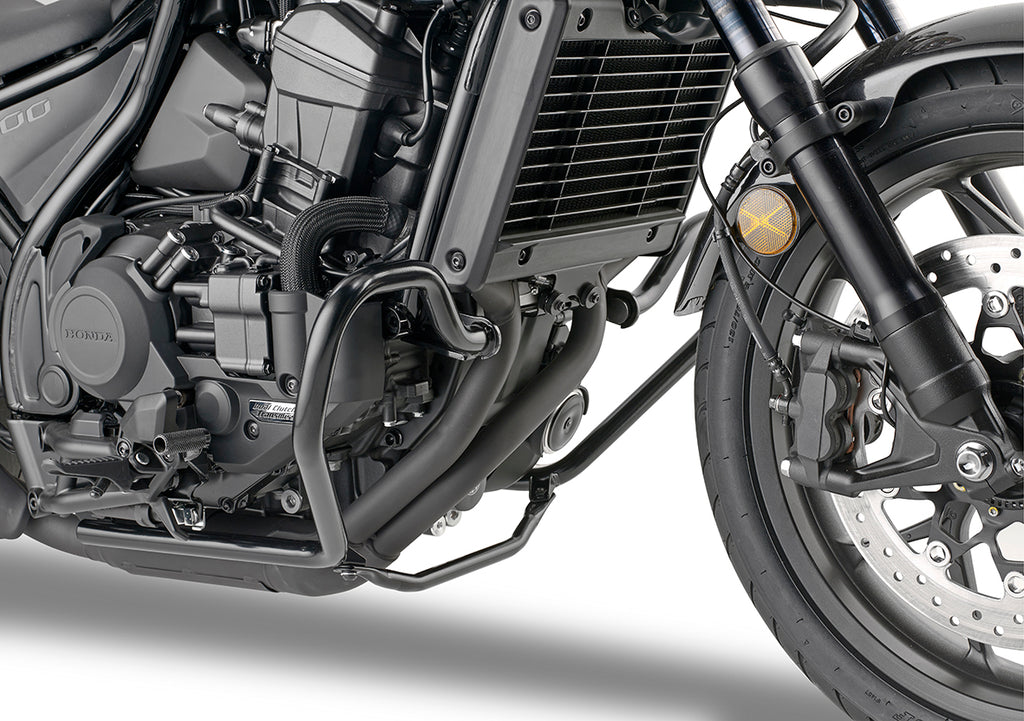 GIVI Engine Guards Hon 270-6141, durable black guards designed to protect motorcycle engine components.