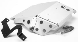 GIVI skid plate guard for motorcycle, black protective braces designed to shield the underside from damage.