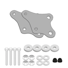 Load image into Gallery viewer, GIVI Tnh1201 mounting kit with guards and braces for motorcycle HON 270-6700, shown in black with metal components
