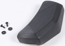 GIVI Blade Top Case Backrest for luggage, black, with foam padding and mounting hardware for motorcycle luggage protection.