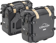 Load image into Gallery viewer, GIVI Canyon Adv Saddlebags 25L each in black, motorcycle luggage with secure mounting for adventure riding.