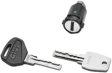 GIVI Evo Smart Case lock set for Obkev luggage case, durable security locks for GIVI motorcycle luggage.
