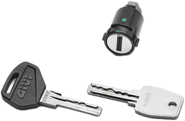GIVI Evo Smart Case lock set for Obkev luggage case, durable security locks for GIVI motorcycle luggage.