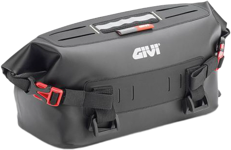GIVI GRT717B 5L tool bag for motorcycle luggage, black, made of durable material with zipper closure and carrying handle.