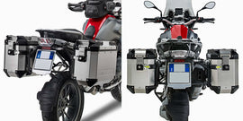 GIVI Outback side case hardware mount brackets for motorcycle side cases, designed for secure attachment and durability.