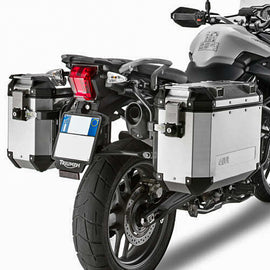 GIVI Outback 270-6327 side case hardware mount brackets for motorcycle side cases, durable metal construction with mounting points.