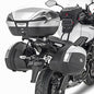 GIVI V35 side case hardware mount bracket, durable metal brackets for motorcycle luggage attachment.