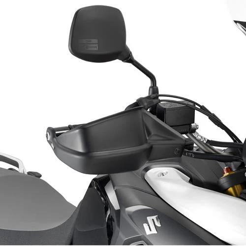 Black GIVI Hand Protectors Suz 270-6750 for motorcycle handlebar protection, designed for durability and style.