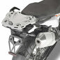 GIVI rear luggage rack for KTM motorcycle, featuring sturdy metal construction and mounting hardware on a plain background.