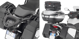 Black GIVI Top Case Hardware for Monokey and Monolock motorcycles, model HON 270-6758, shown in durable metal construction.