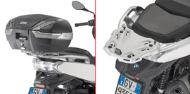 Silver GIVI top case hardware for Monokey and Monolock BMW motorcycle top cases, model 270-6772, with durable metal construction.