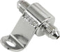 Goodridge chrome rear brake light tee with bracket, compatible with motorcycle braking systems, showing the chrome finish and mounting bracket.
